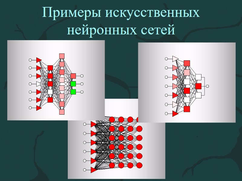 Примеры искусственных нейронных сетей